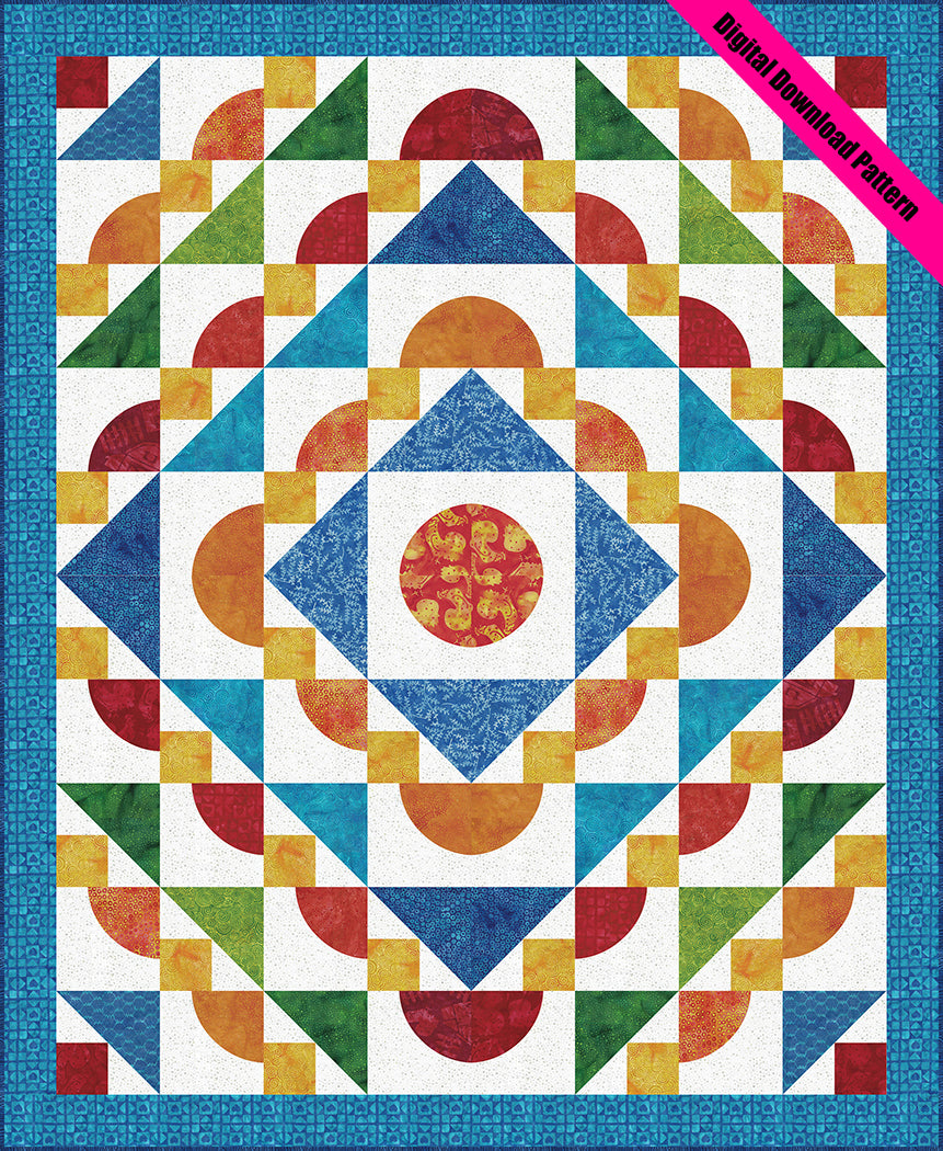 Rippling Waves Quilt Pattern