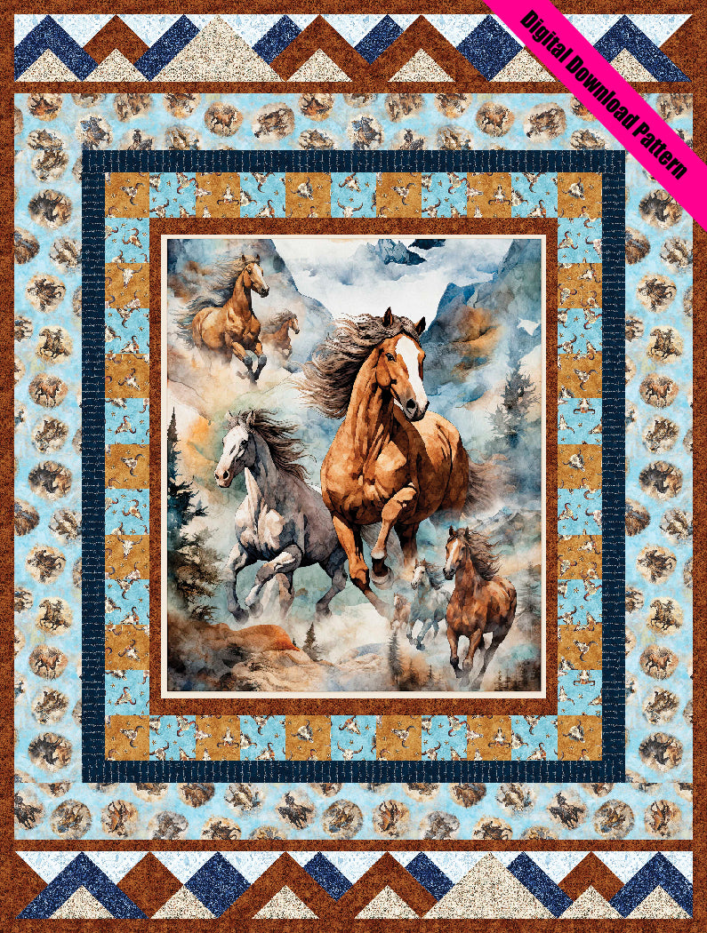 Running Free Quilt Pattern