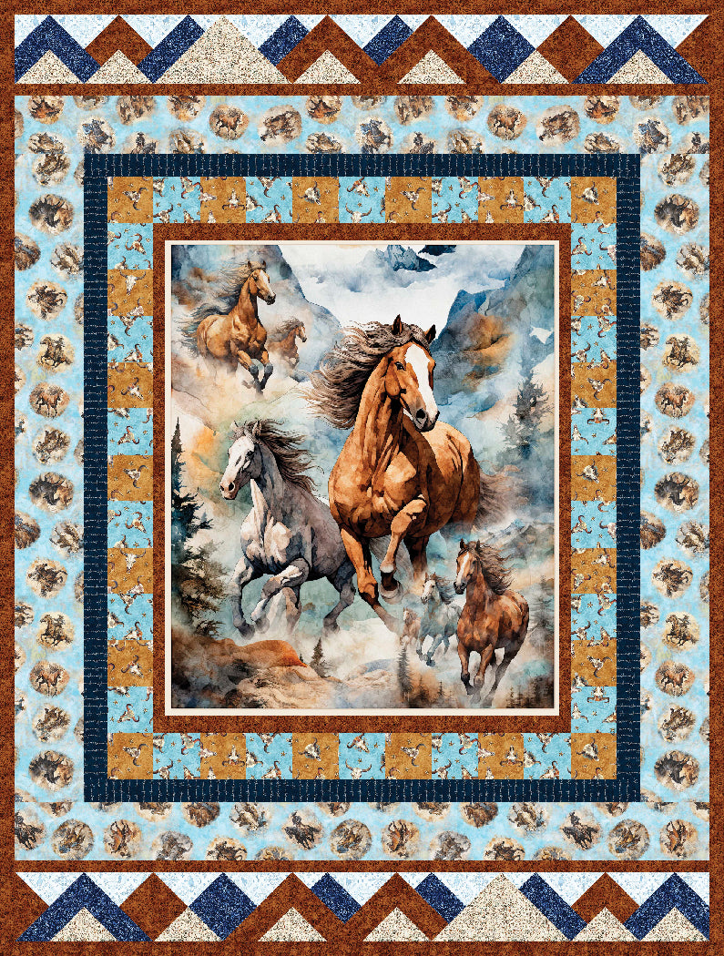 Running Free Quilt Pattern