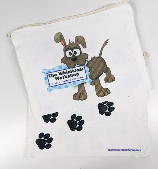 Scrappy the Dog 7" x 5" Zipper Pouch