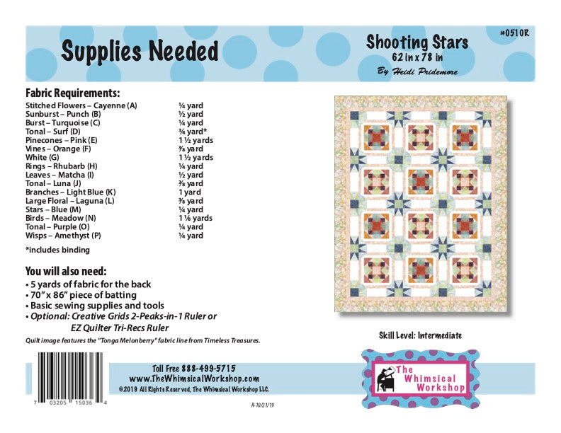 Shooting Stars Quilt Pattern