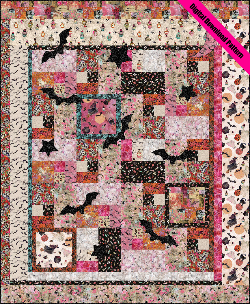 Spooky Grunge Quilt Pattern