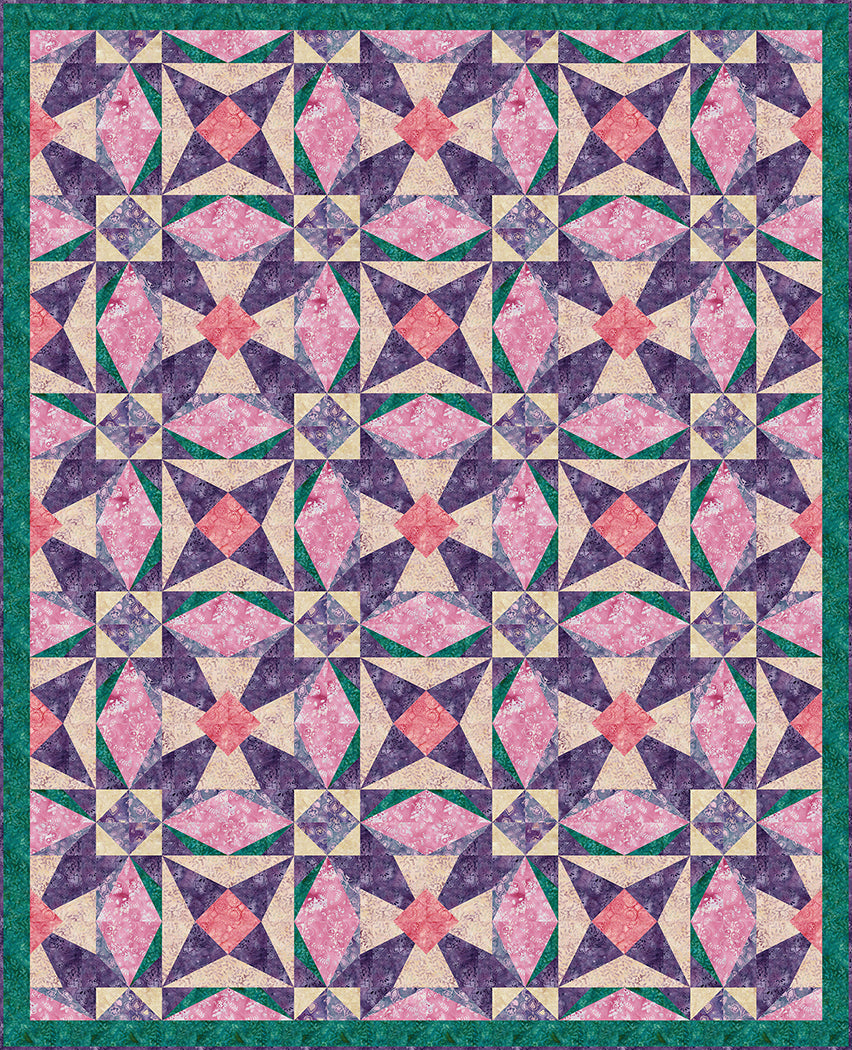 Stars in the Garden Quilt Pattern
