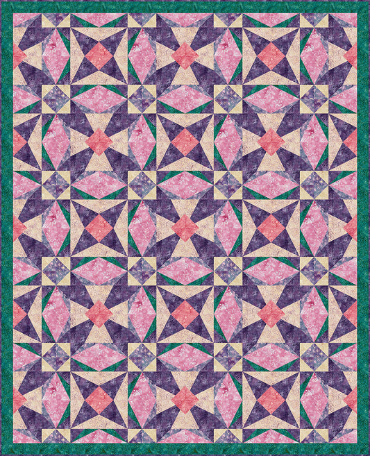 Stars in the Garden Quilt Pattern
