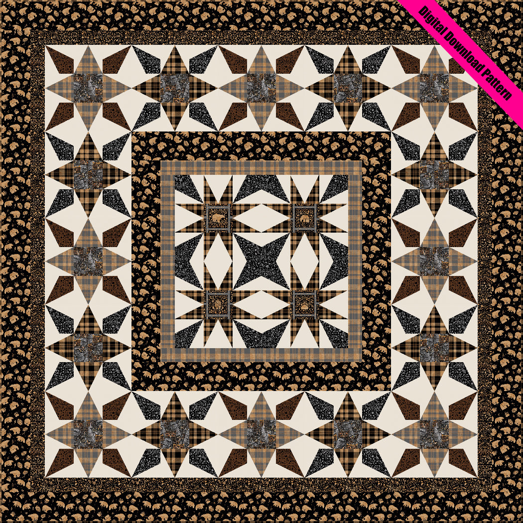 Stars in the Woods Pieced Quilt Pattern