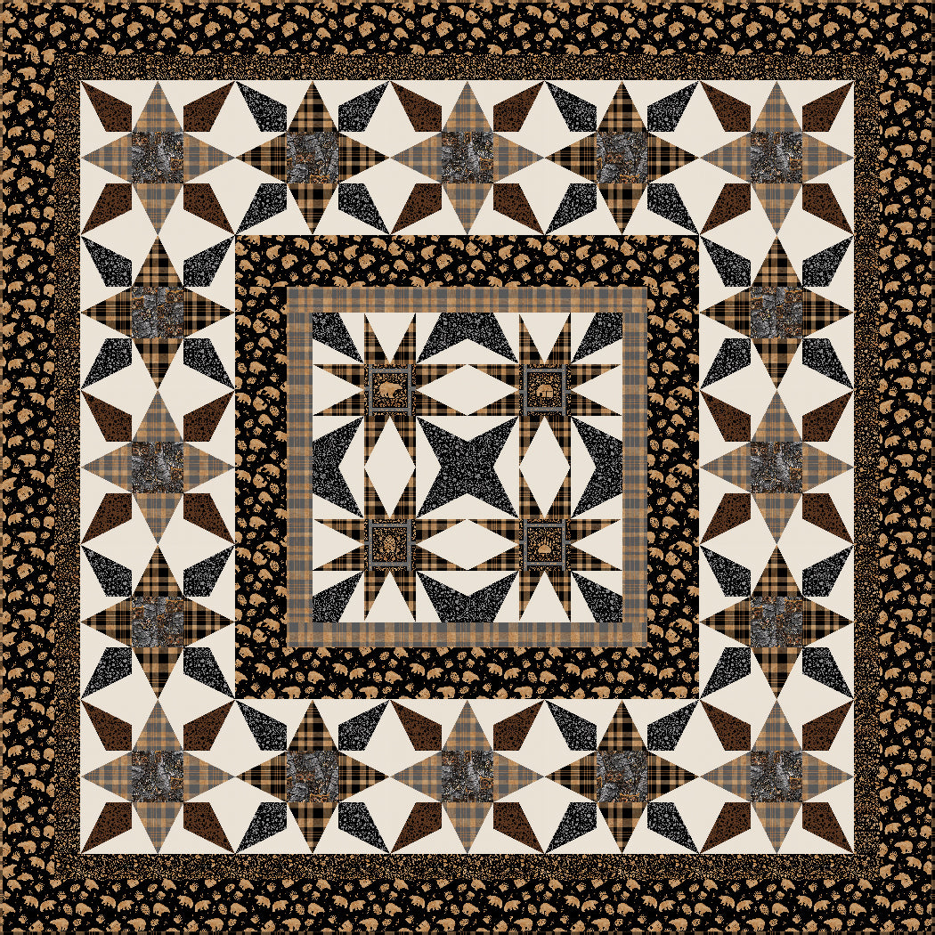 Stars in the Woods Pieced Quilt Pattern