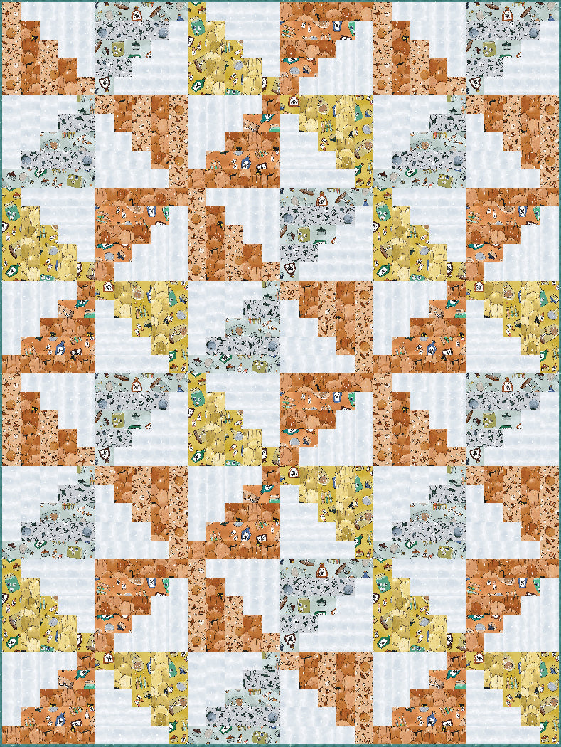 Spell Design Pattern Steps to the Spell Quilt Pattern by The Whimsical Workshop – The ...