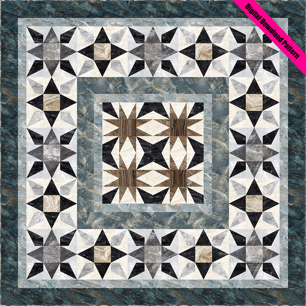Stone Points Quilt Pattern