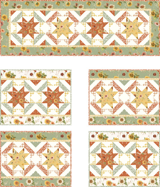 Sunflower Charm Table Set Pattern