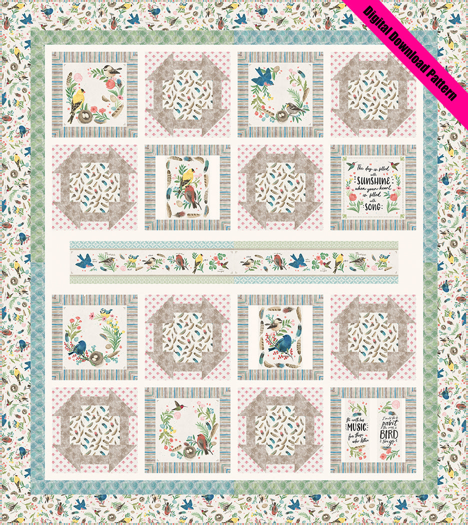 Sunshine & Song Quilt Pattern