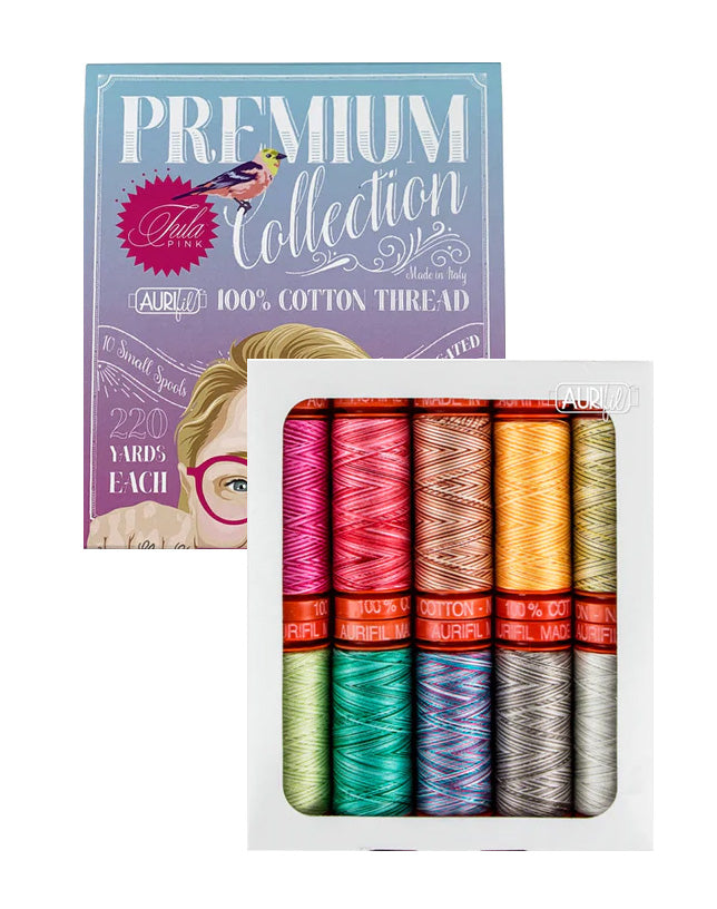 Aurifil's The Premium Collection by Tula Pink Thread Collection