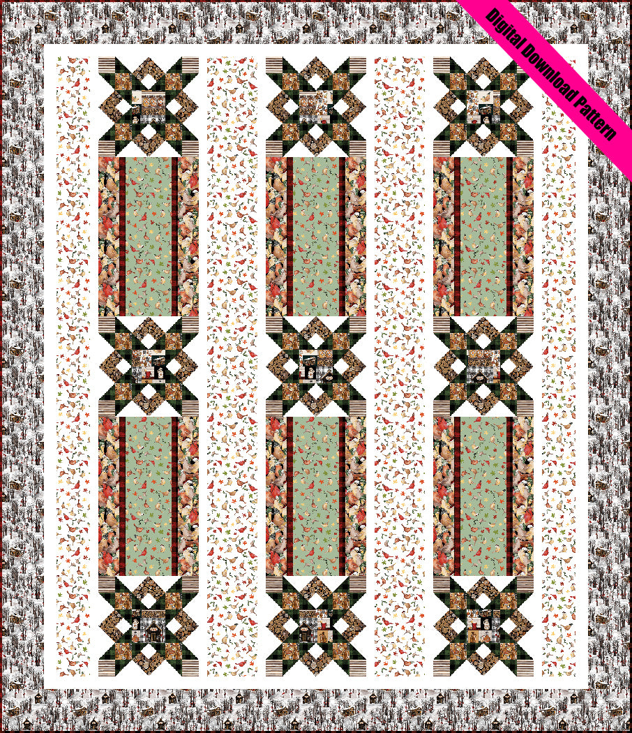 The Aviary Pieced Quilt Pattern