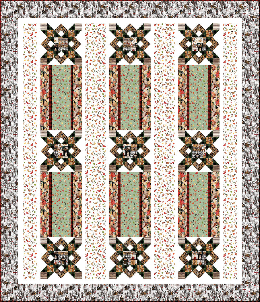 The Aviary Pieced Quilt Pattern