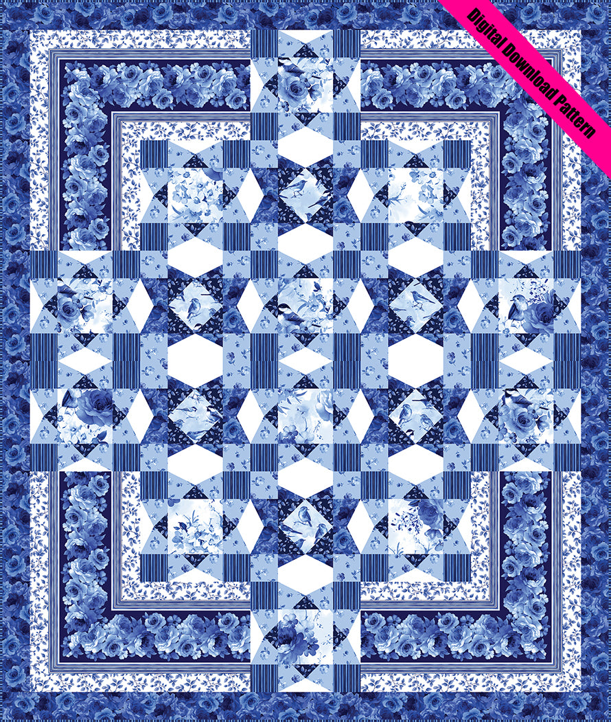 The Blue Muse Quilt Pattern