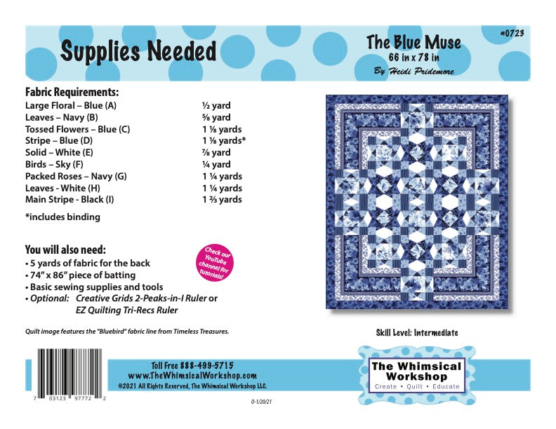 The Blue Muse Quilt Pattern