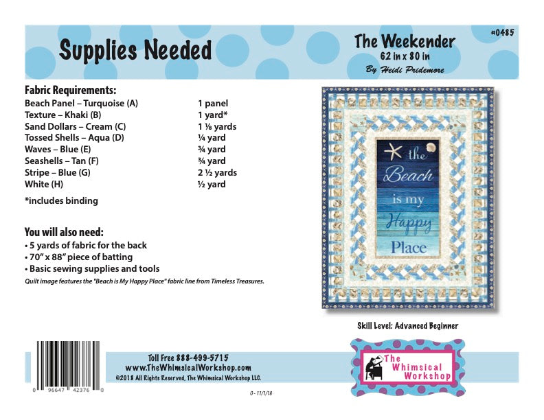 The Weekender Quilt Pattern