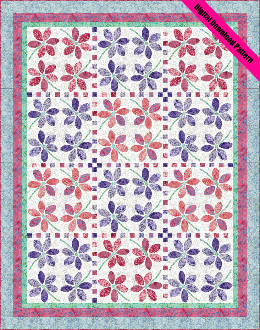 Tossed Blooms Quilt Pattern