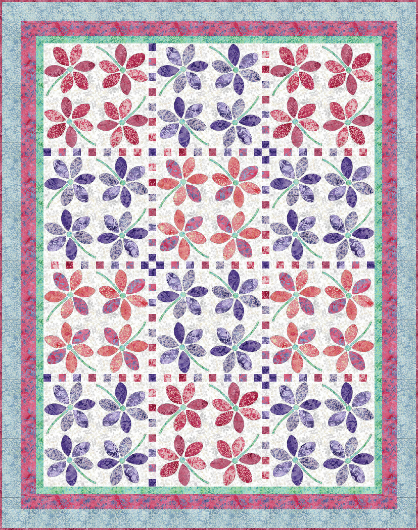 Tossed Blooms Quilt Pattern