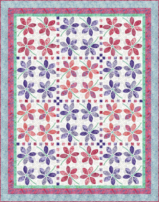 Tossed Blooms Quilt Pattern