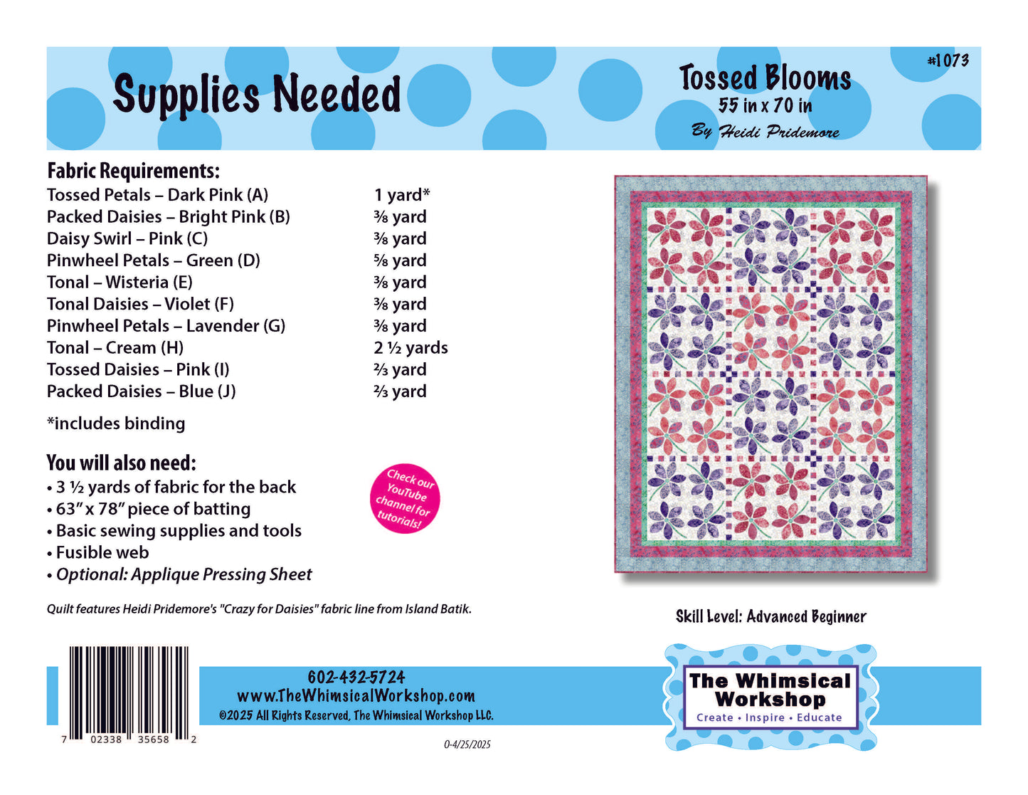 Tossed Blooms Quilt Pattern