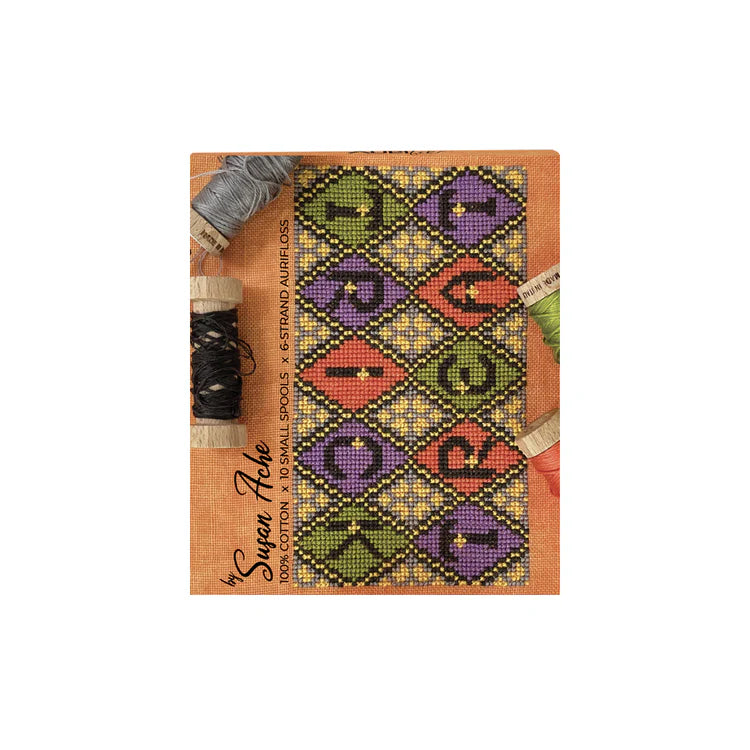 Trick or Treat by Susan Ache - Six Strand Embroidery Floss Aurifil Thread Set