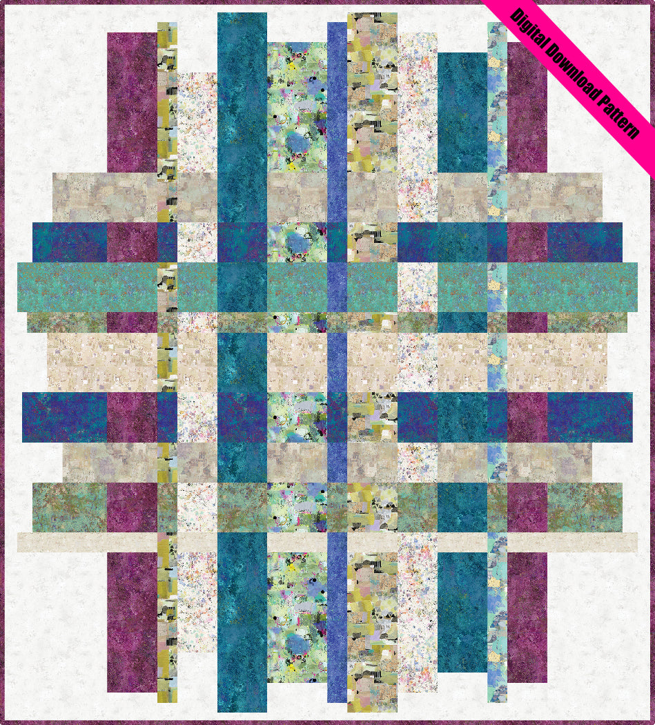 Whimsical Square Pattern 4-Square Quilt Pattern - Perfect for Advanced Beginners | The Whimsical ...