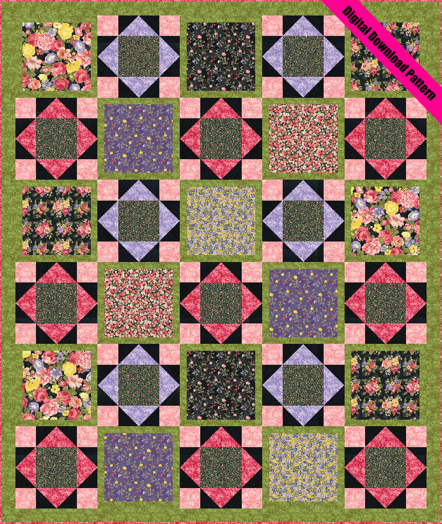 Vintage Blossom Wall - Digital Download Pattern