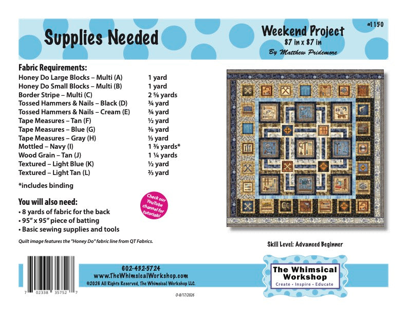 Weekend Project Quilt Pattern