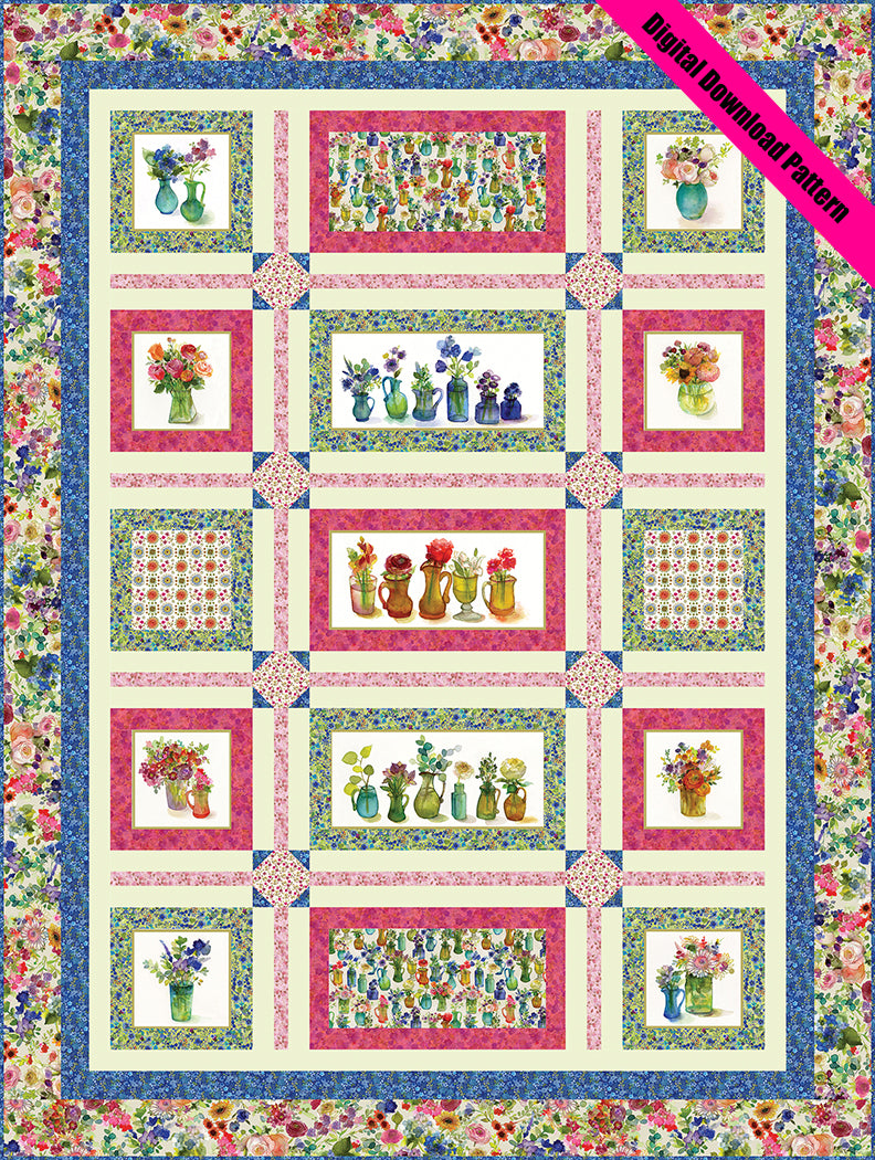 Window Blooms Quilt Pattern