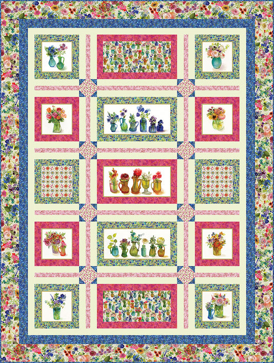 Window Blooms Quilt Pattern
