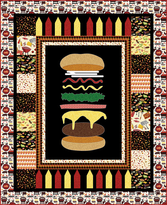 Anatomy of a Burger - Pattern includes two sizes Lap and Wall