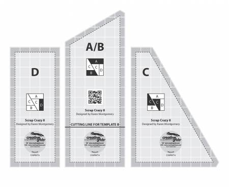 Creative Grids Scrap Crazy 8" Template Set