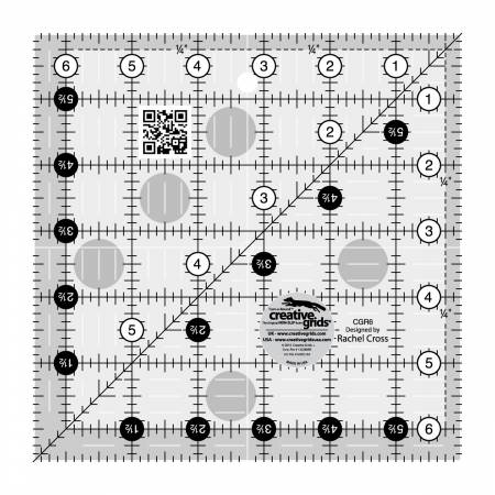 Creative Grids 6-1/2" Square Ruler
