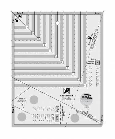 Creative Grids Kitty Cornered Ruler Tool – The Whimsical Workshop LLC