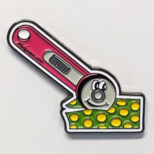 Enamel Pin - Just Rolling Around (Cutter)