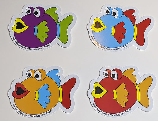 Under the Sea Fishy Stickers - Set of 4