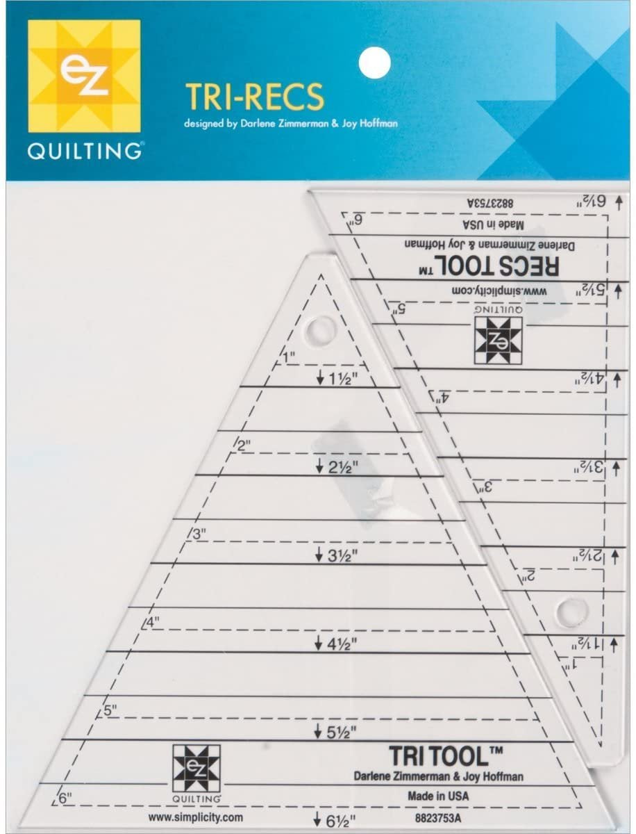 EZ Quilting Tri Recs Triangle Rulers from EZ Quilting