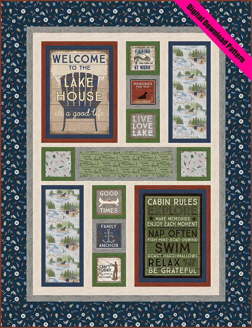Welcome to the Lake House - Digital Download Pattern